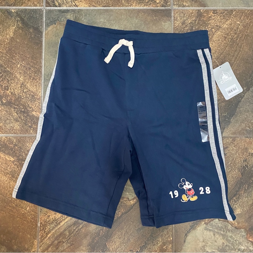 Disney Mickey Mouse navy sweat shorts NWT